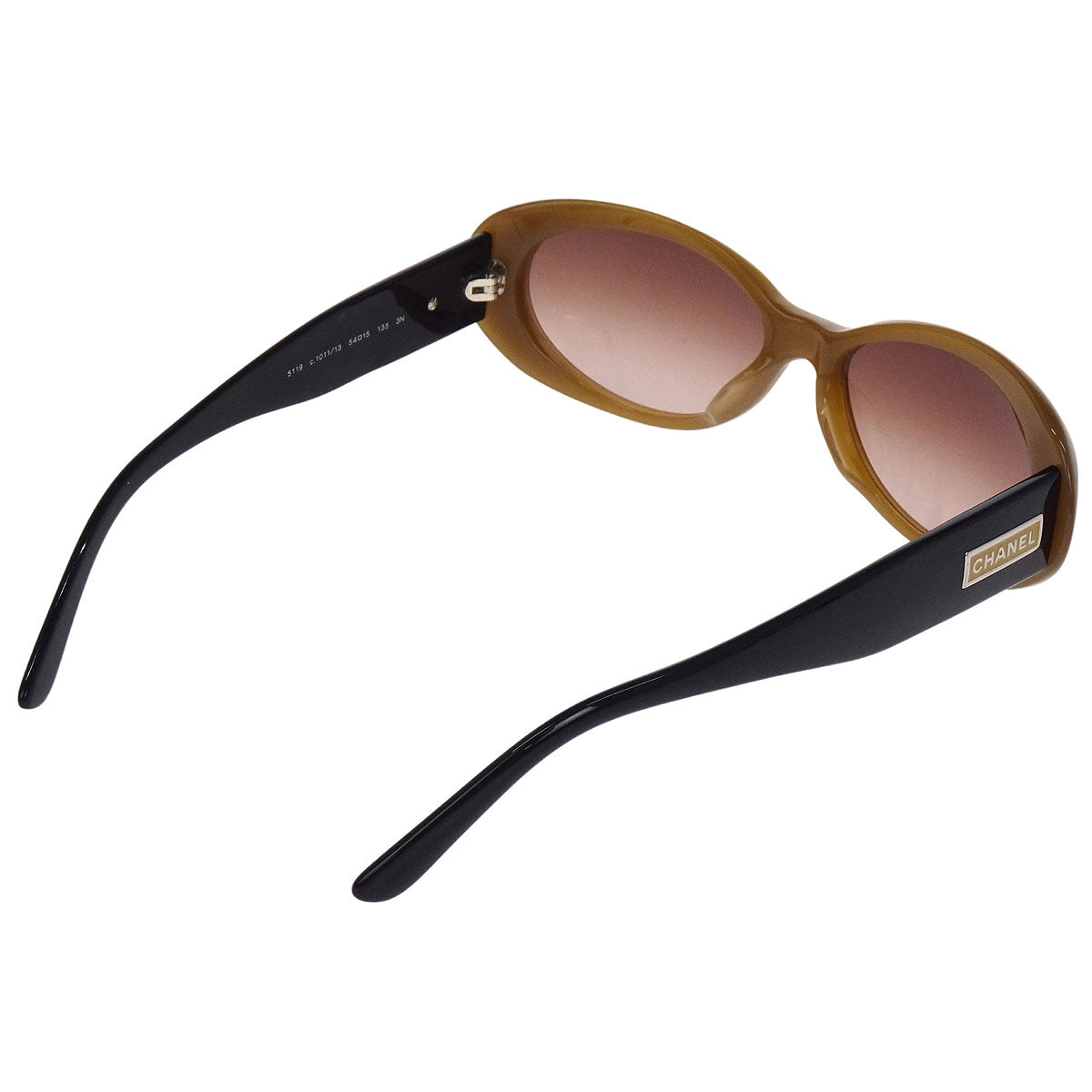 Chanel Sunglasses Eyewear Brown Black Small Good