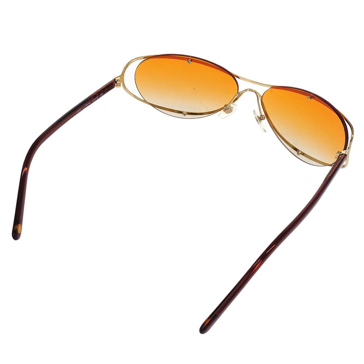 Chanel Sunglasses Eyewear Orange Small Good