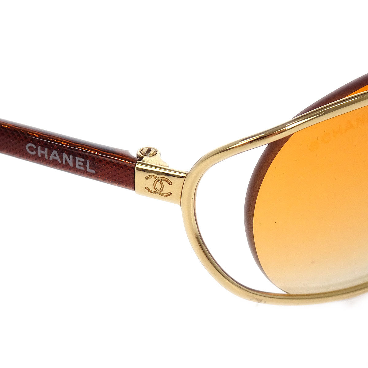 Chanel Sunglasses Eyewear Orange Small Good