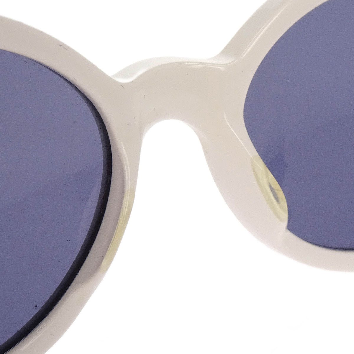Chanel Sunglasses Eyewear Black White Rhinestone Small Good