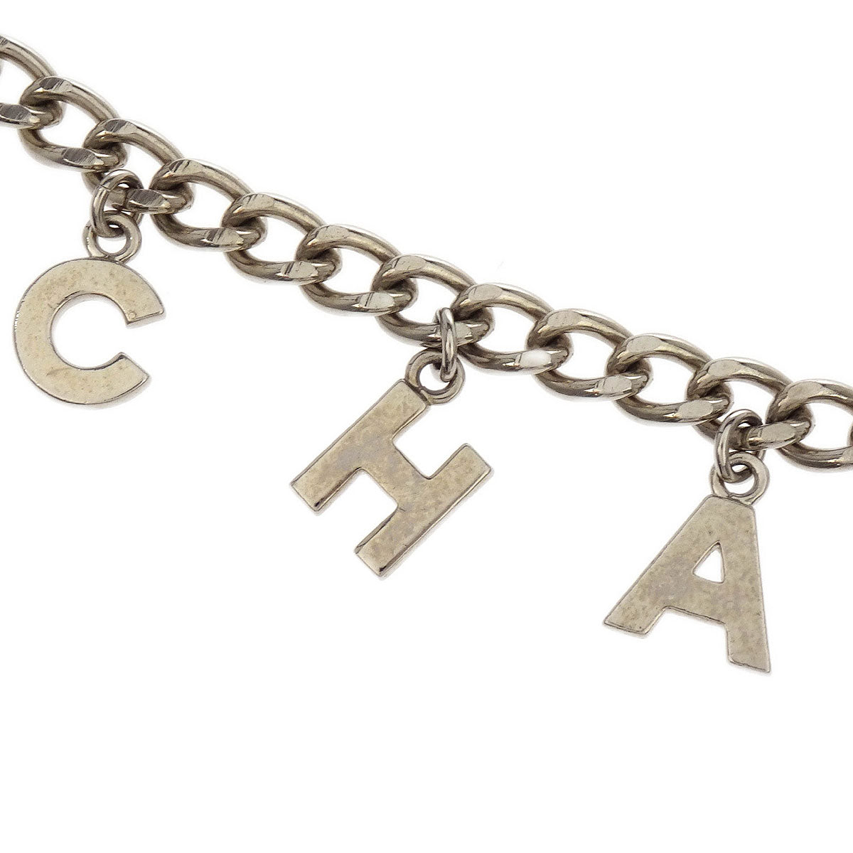 Chanel Chain Belt Silver CC Small Good 04V