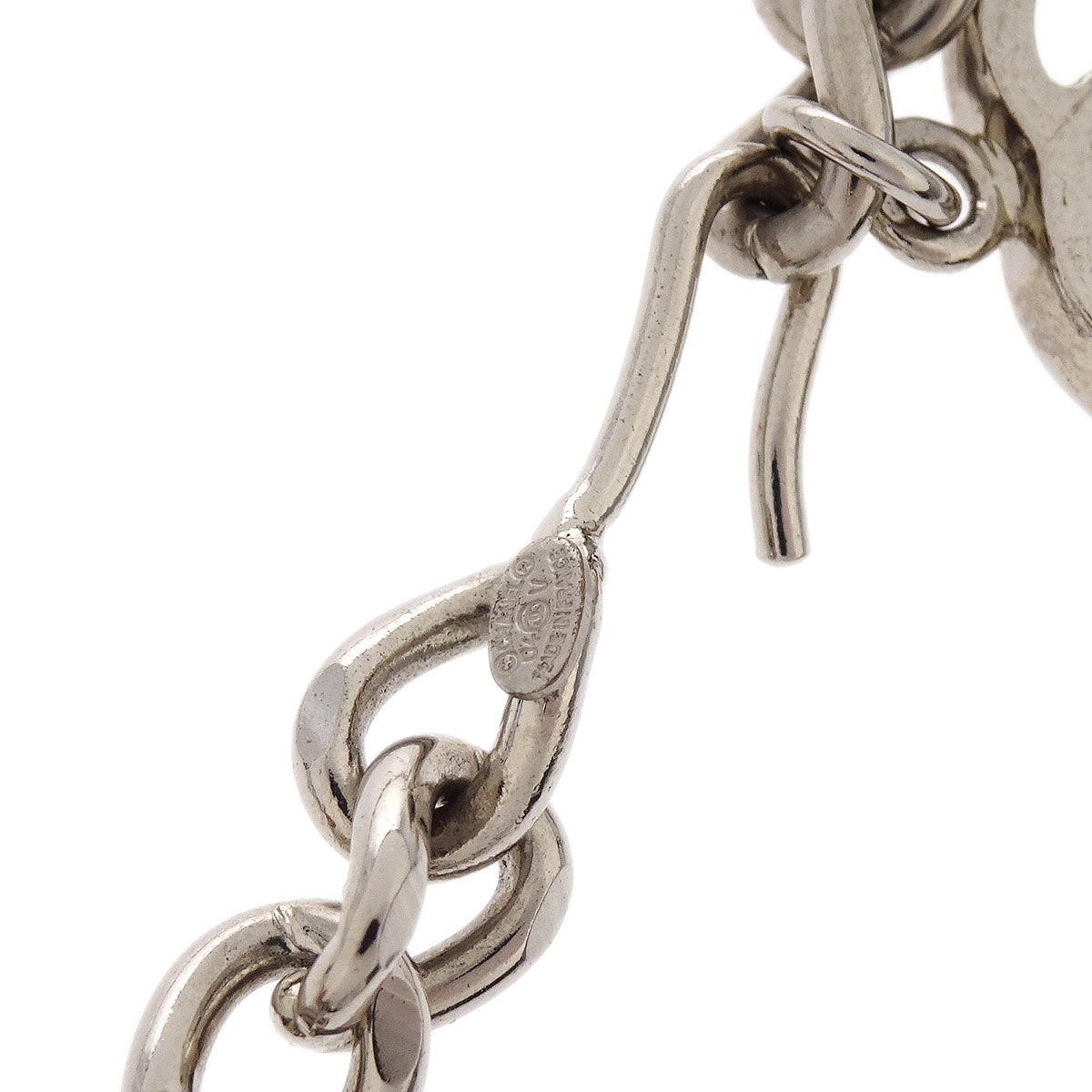 Chanel Chain Belt Silver CC Small Good 04V
