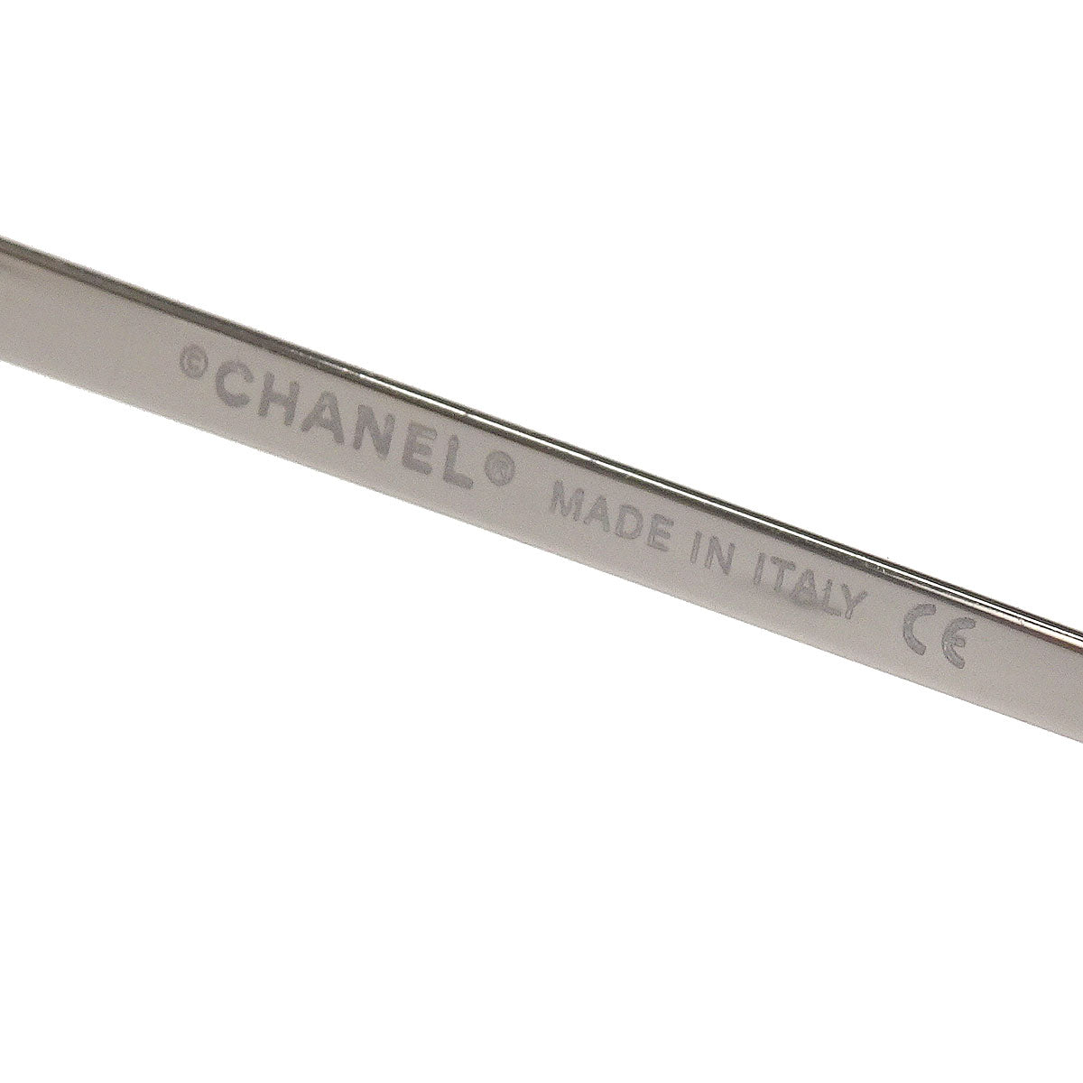 Chanel Sunglasses Eyewear Gray Rhinestone Small Good