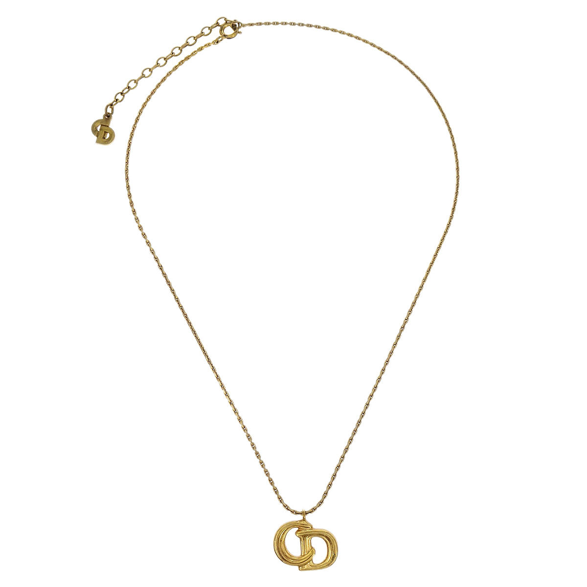 Christian Dior Necklace Pendant Gold