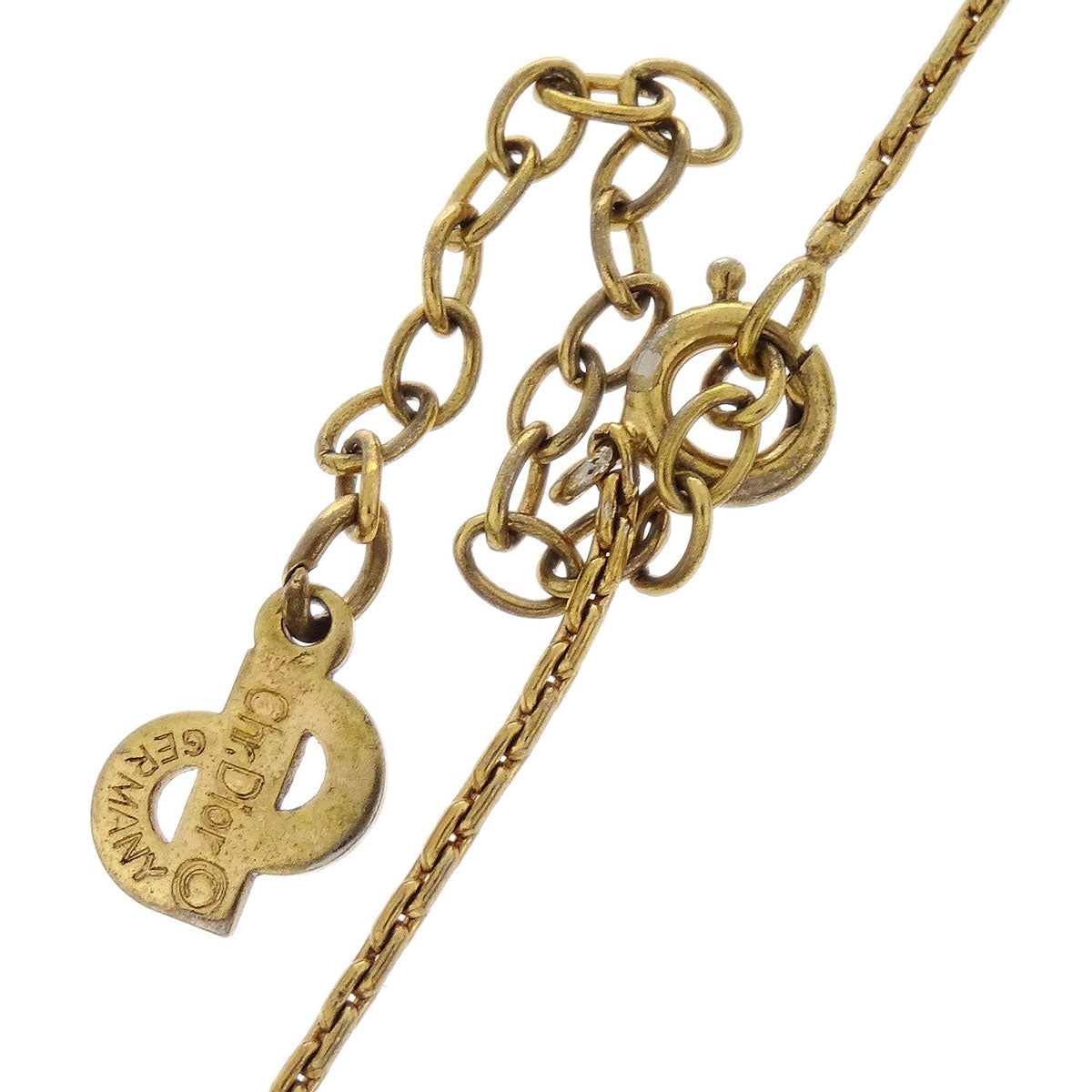 Christian Dior Necklace Pendant Gold