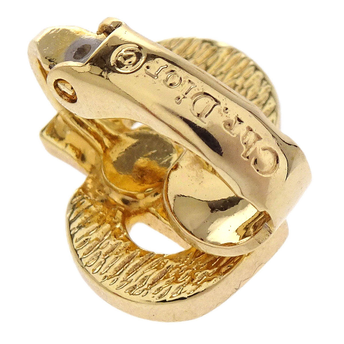 Christian Dior Earrings Clip-On Gold
