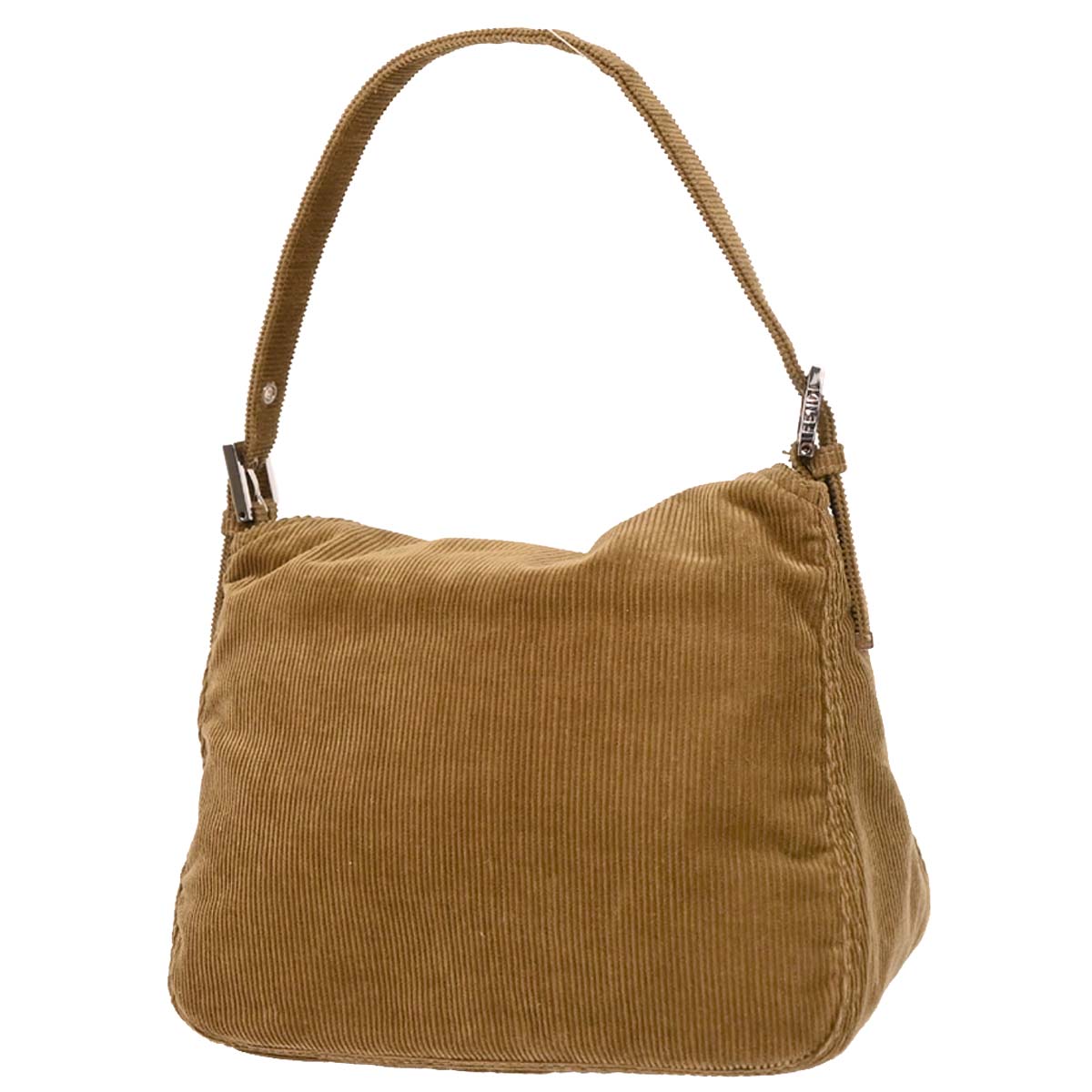 Fendi Brown Corduroy Handbag