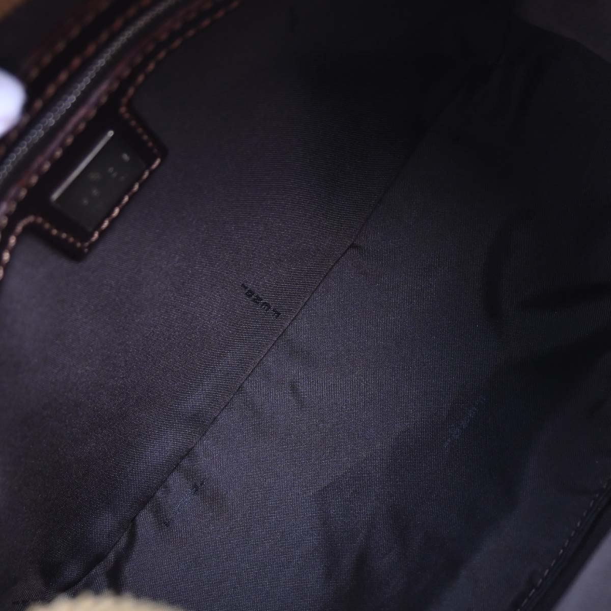 Fendi Brown Corduroy Handbag