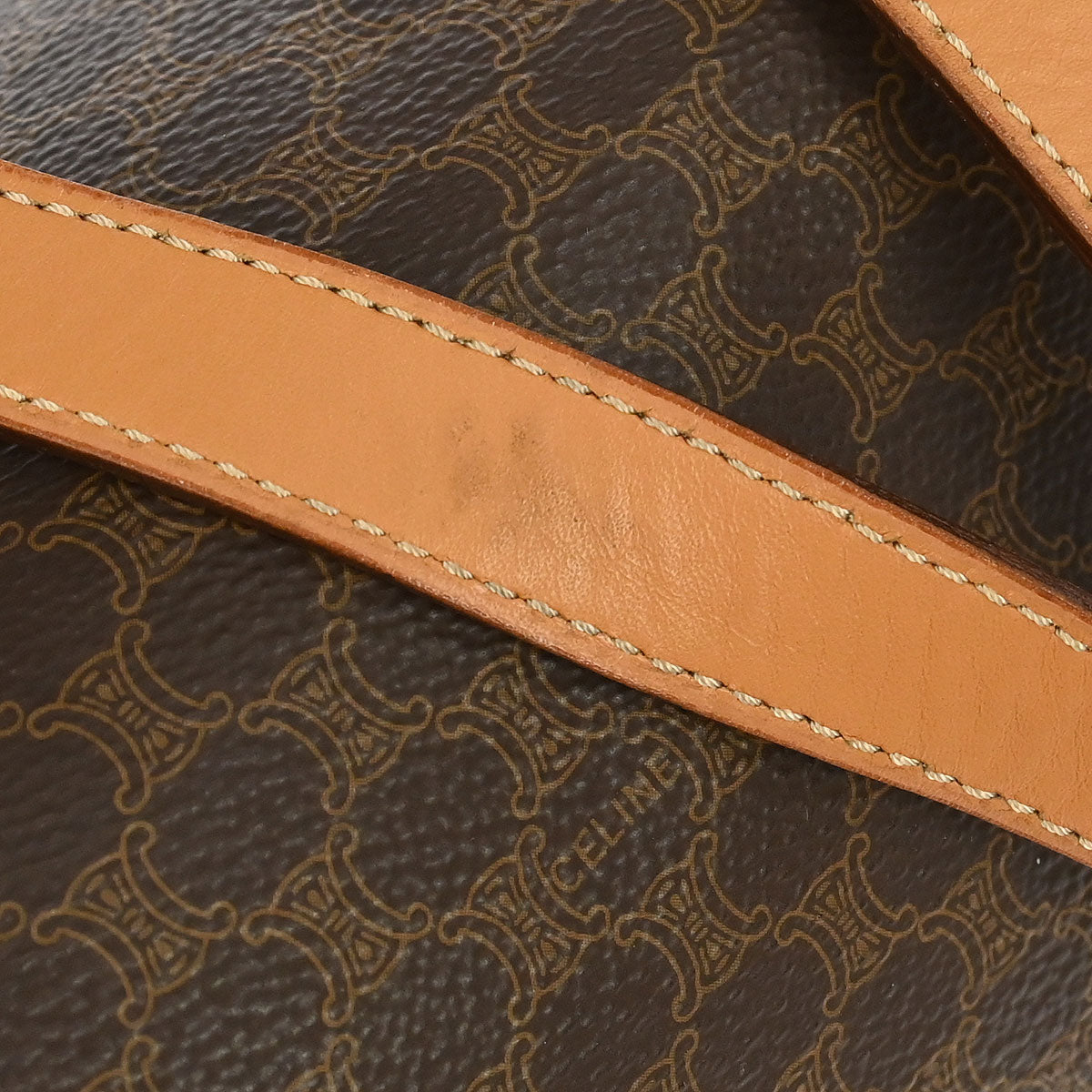 Celine Brown Macadam Handbag
