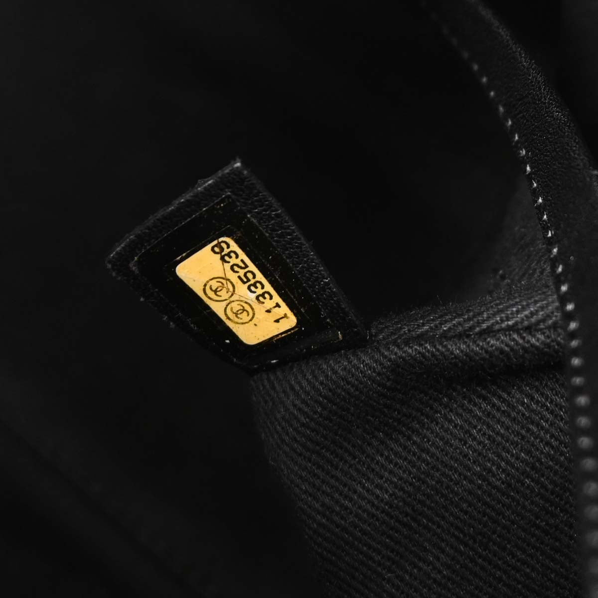 Chanel Black Calfskin Wild Stitch Top Handle Handbag