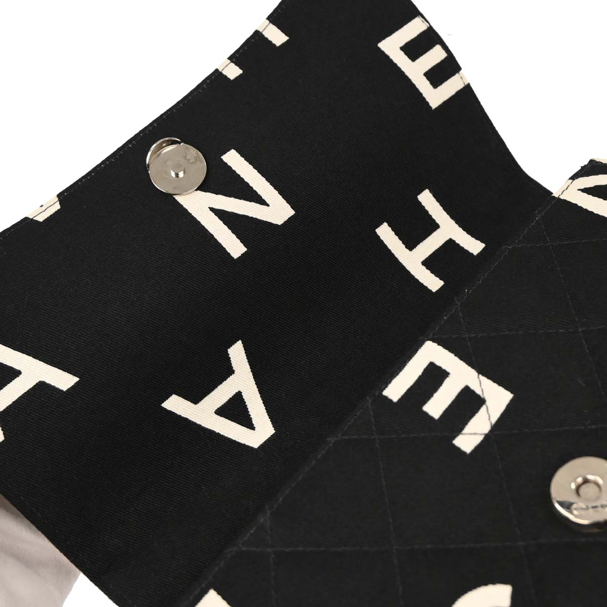 Chanel Black Cotton Handbag