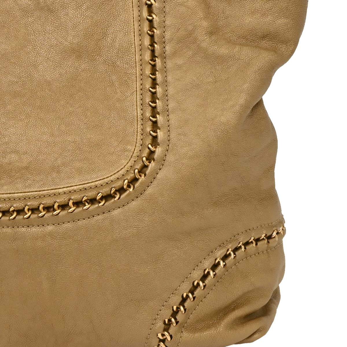 Chanel Gold Calfskin Luxury Line Tote Bag