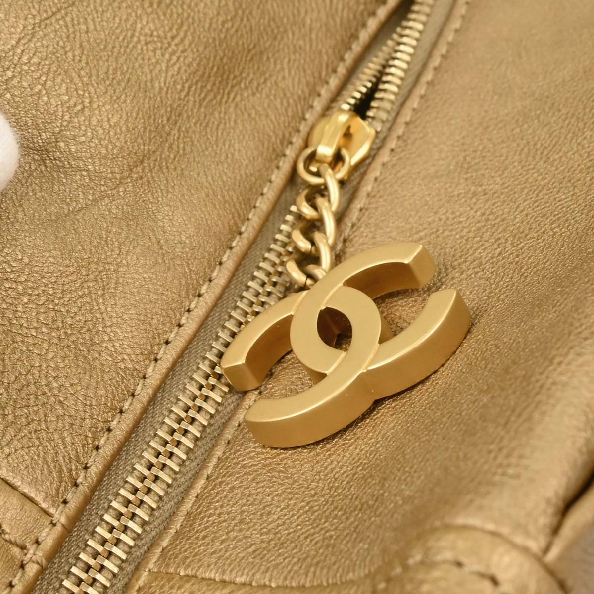 Chanel Gold Calfskin Luxury Line Tote Bag