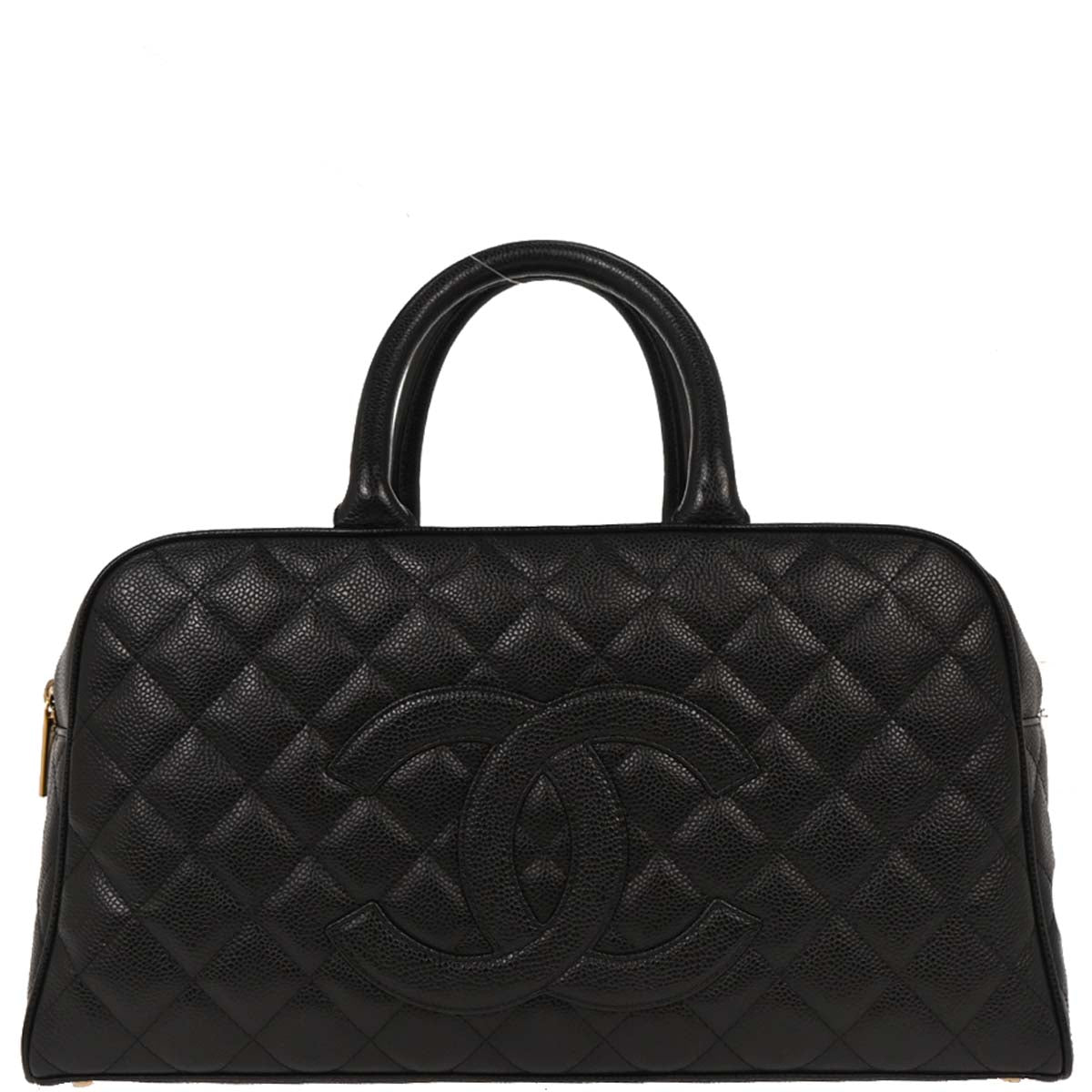 Chanel Black Calfskin Bowling Bag