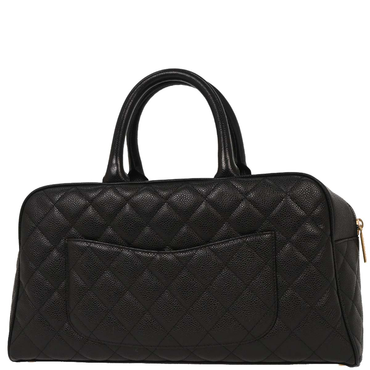 Chanel Black Calfskin Bowling Bag