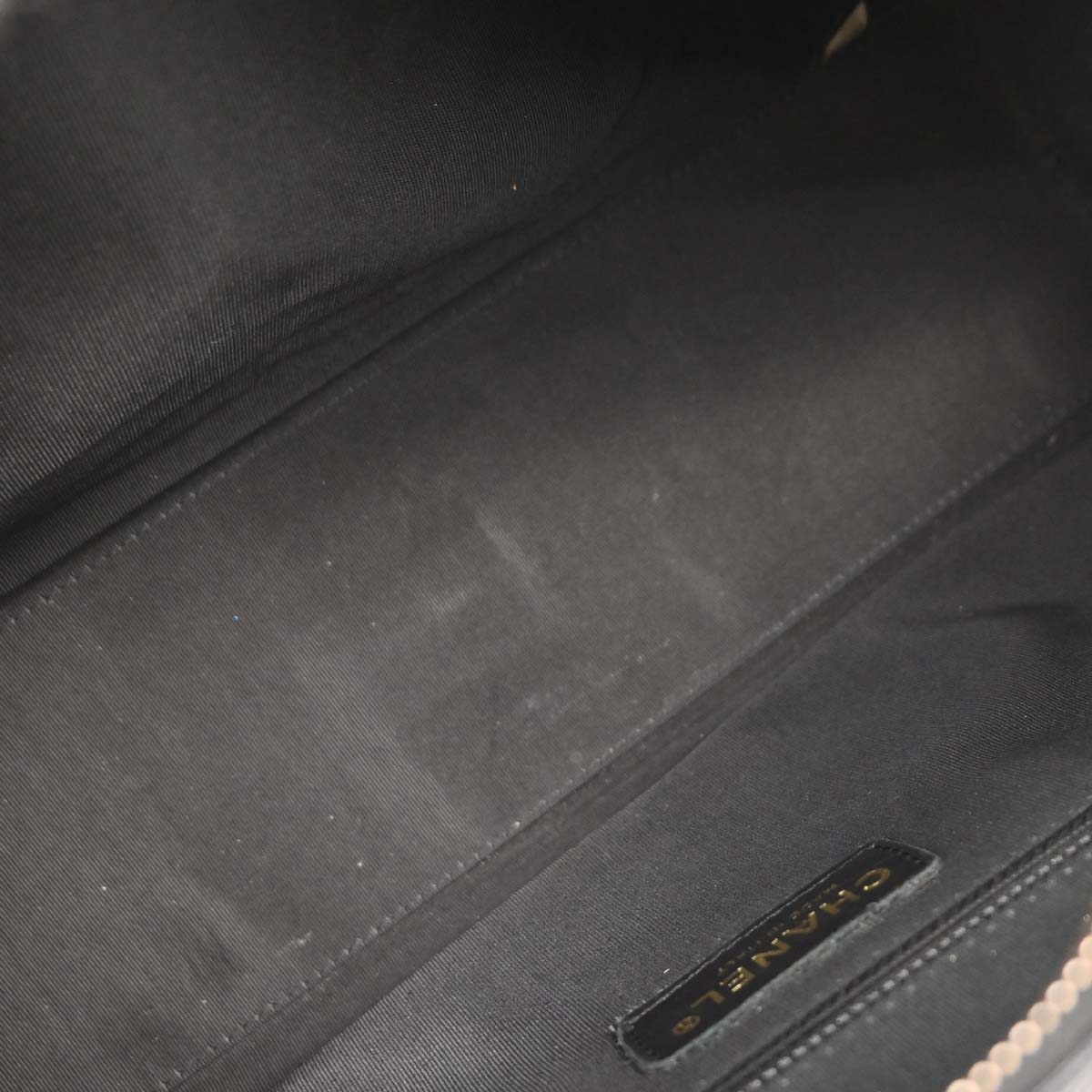 Chanel Black Calfskin Bowling Bag