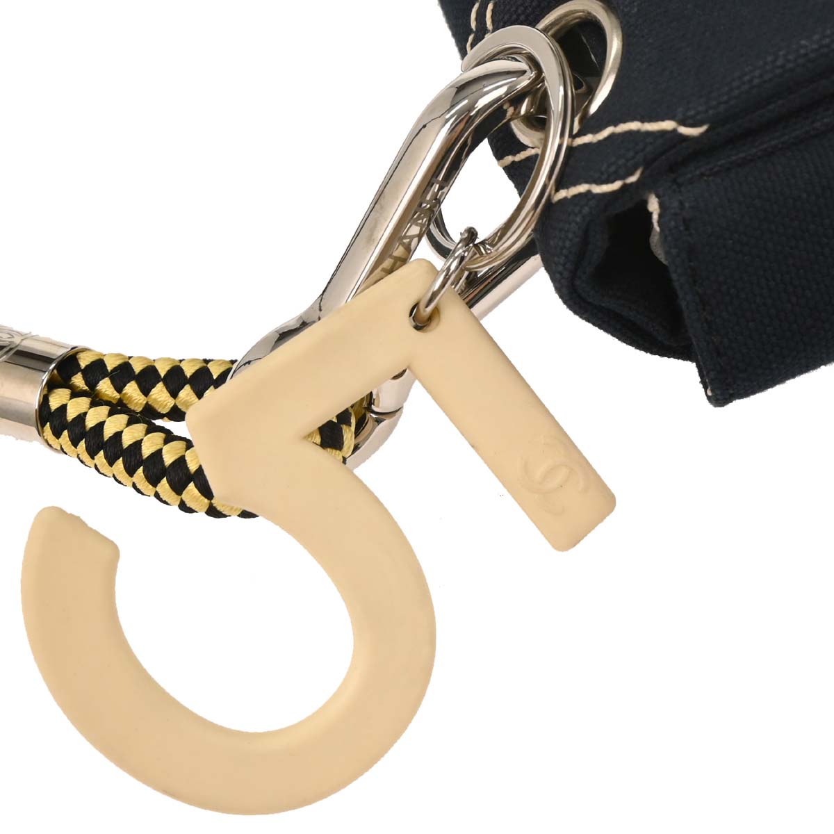 Chanel Navy Canvas No. 5 Handbag