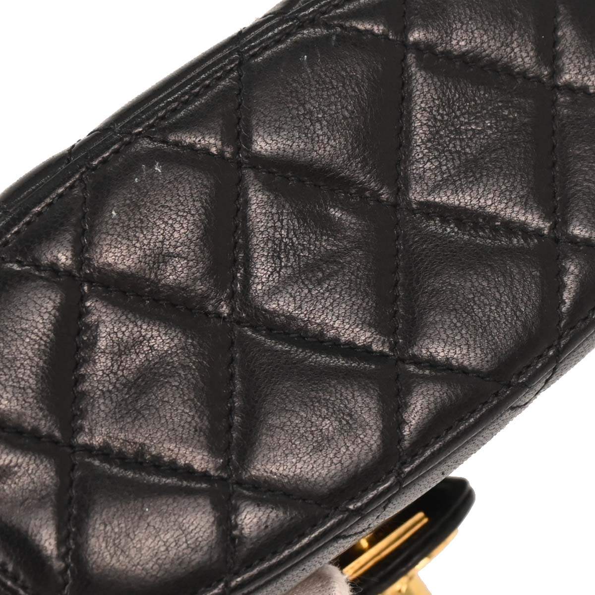 Chanel Black Lambskin Vanity Shoulder Bag