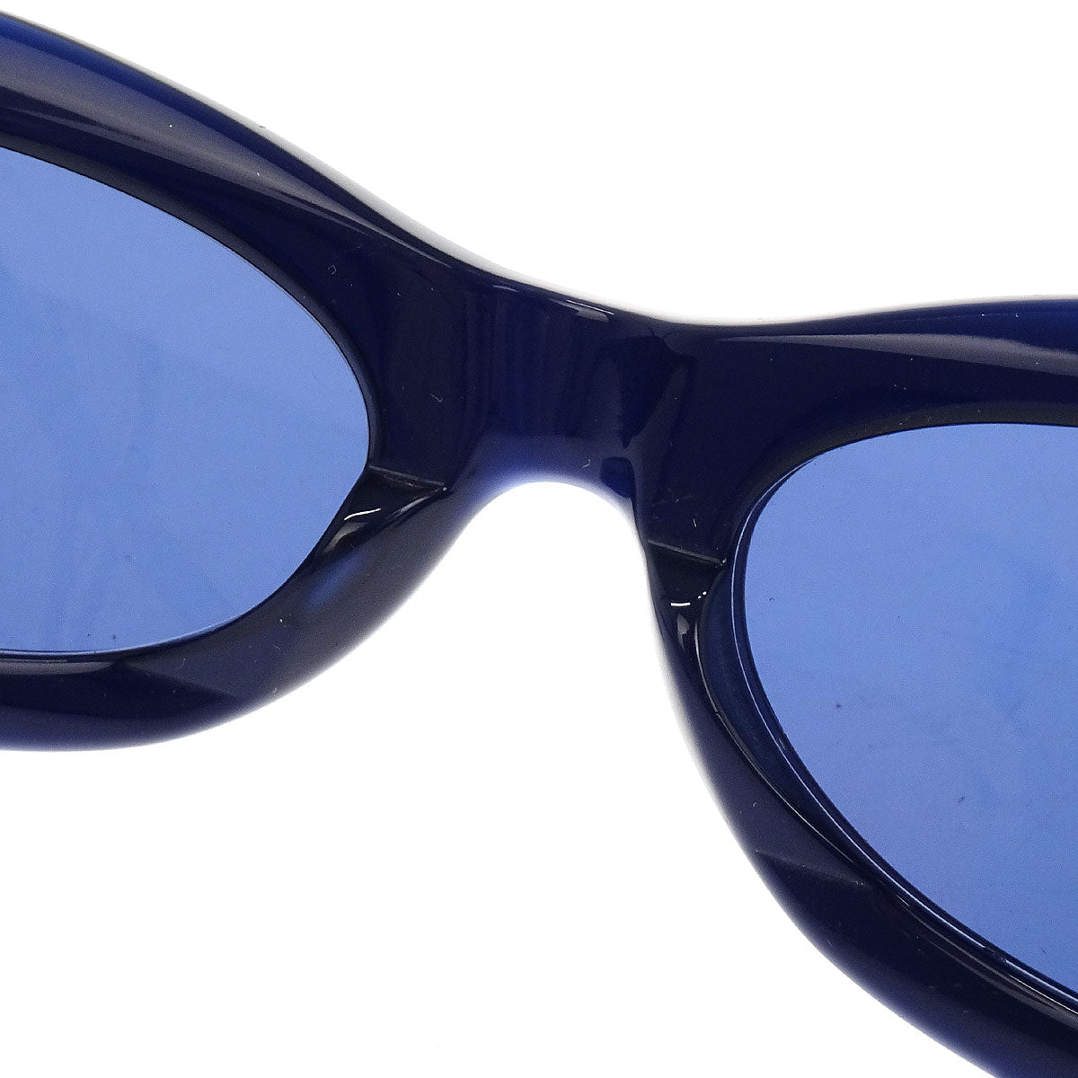 Chanel Sunglasses Eyewear Black Blue Small Good