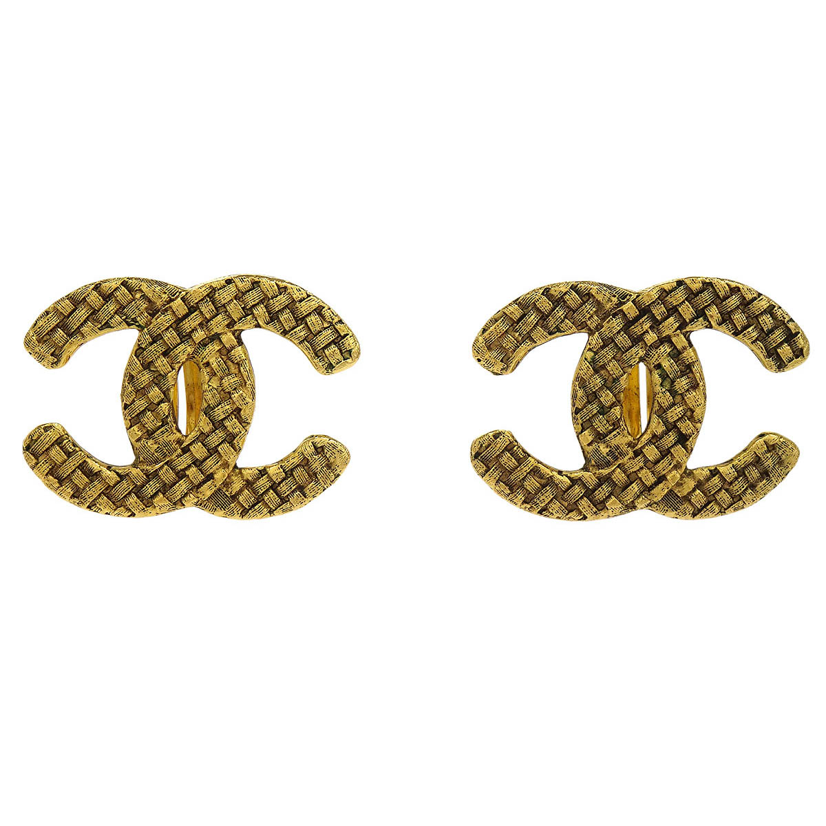 Chanel Gold CC Earrings Clip-On 2878/29