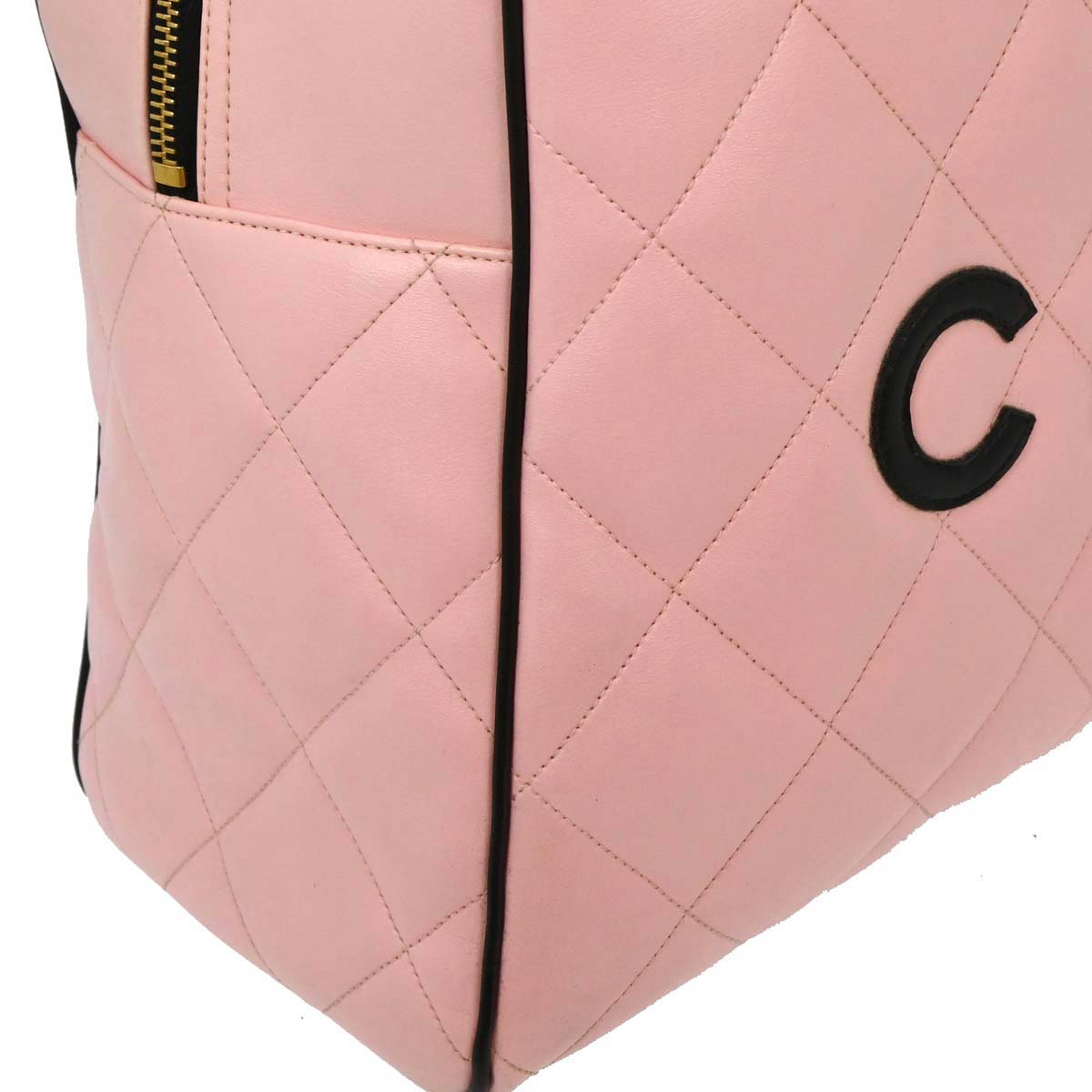 Chanel Pink Calfskin Bowling Bag