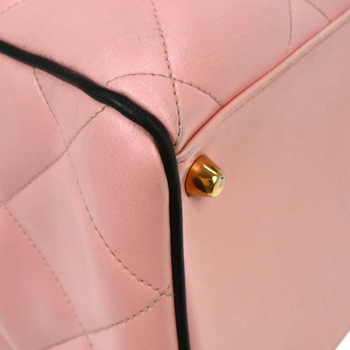 Chanel Pink Calfskin Bowling Bag