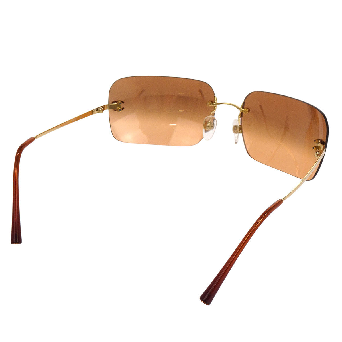 Chanel Sunglasses Eyewear Orange Brown Small Good