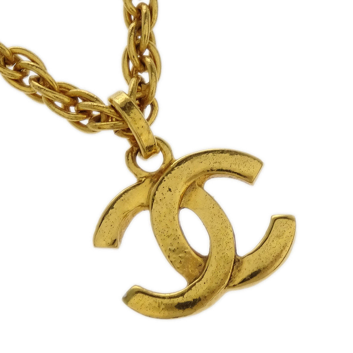 Chanel Gold CC Chain Pendant Necklace