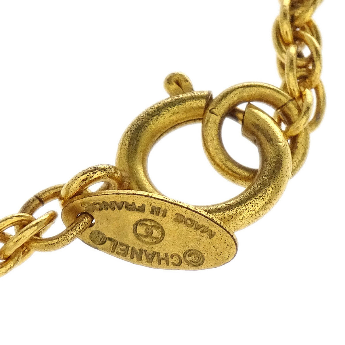 Chanel Gold CC Chain Pendant Necklace