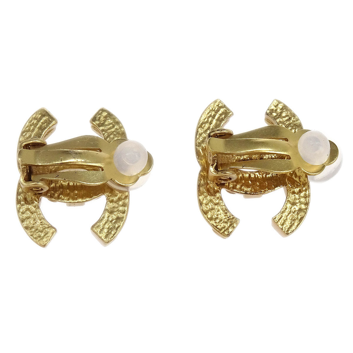 Chanel Gold CC Earrings Clip-On 03P