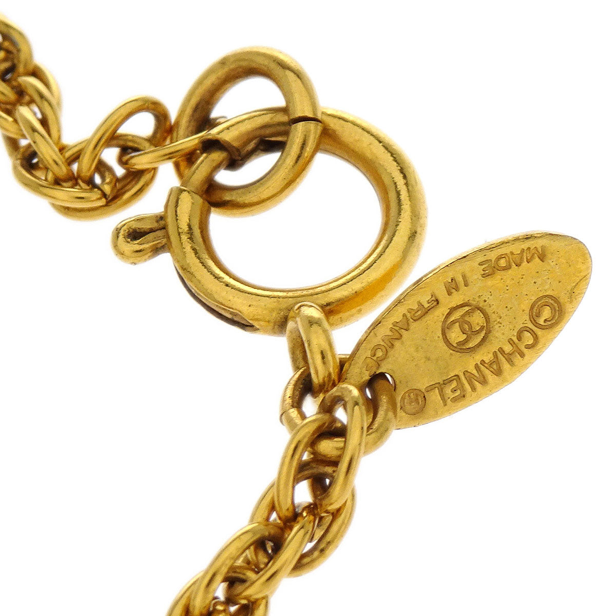 Chanel Gold CC Chain Pendant Necklace