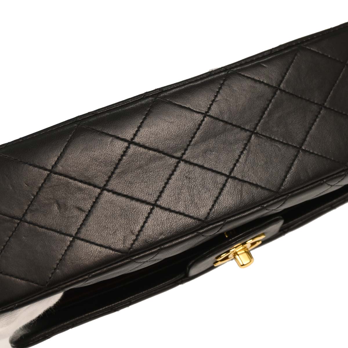 Chanel Black Lambskin Medium Classic Double Flap Shoulder Bag
