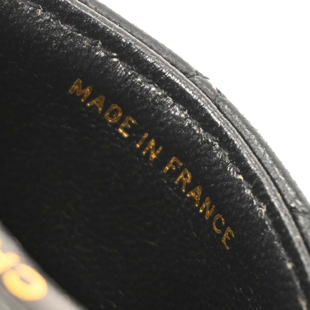 Chanel Black Lambskin Classic Flap Micro Chain Crossbody Bag Pouch