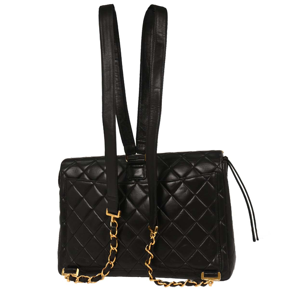 Chanel Black Lambskin Backpack
