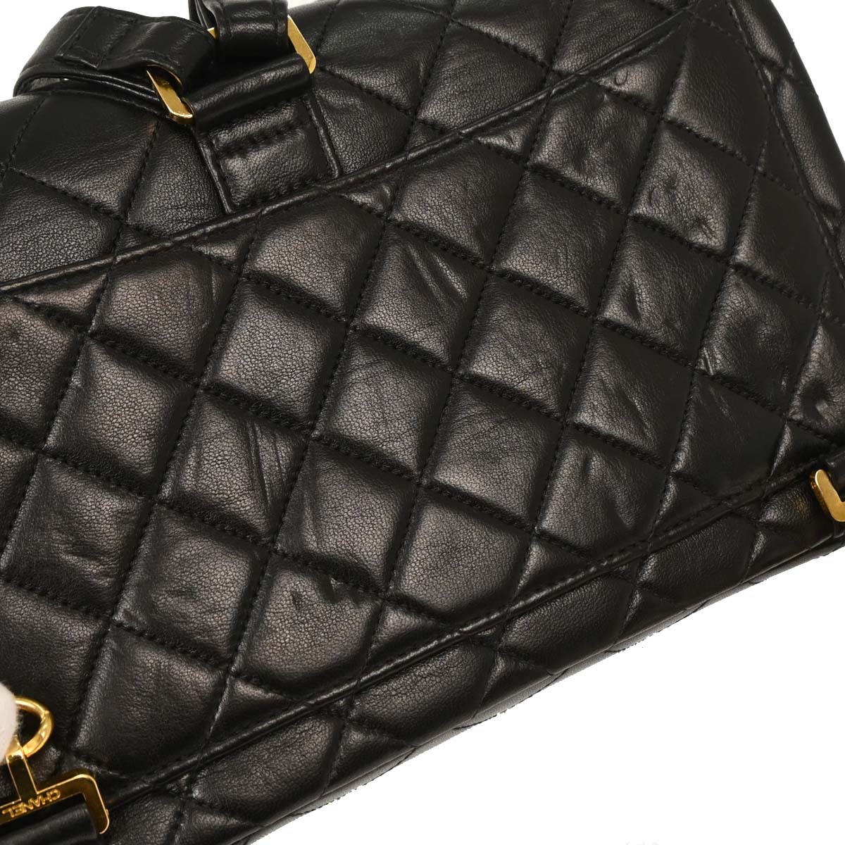 Chanel Black Lambskin Backpack