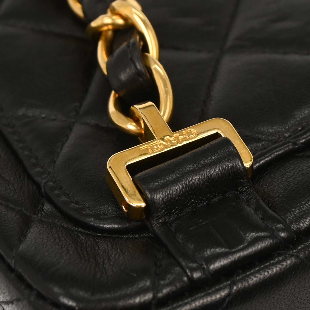Chanel Black Lambskin Backpack
