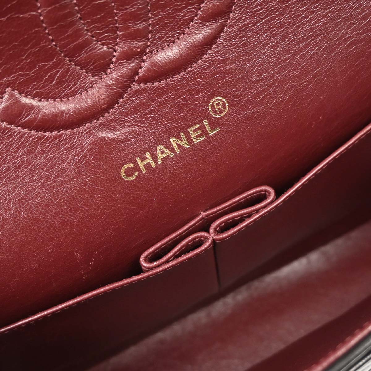 Chanel Black Lambskin Medium Classic Double Flap Shoulder Bag