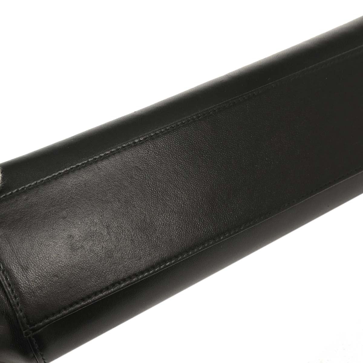 Chanel Black Lambskin Mademoiselle Accordion Flap Shoulder Bag