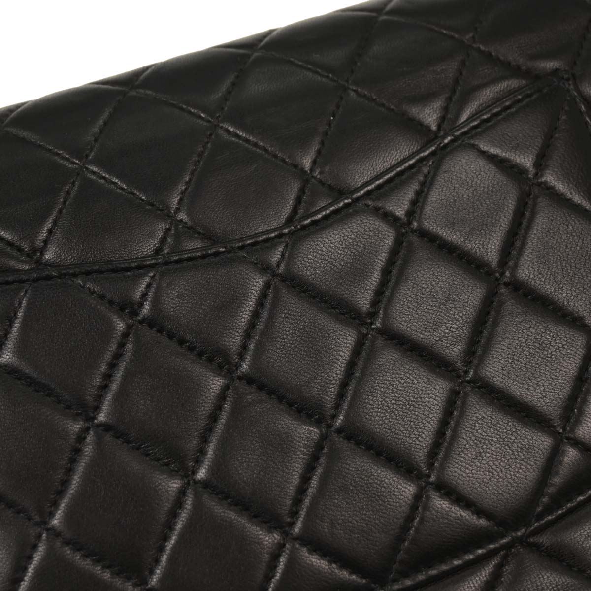 Chanel Black Lambskin Medium Classic Double Flap Shoulder Bag