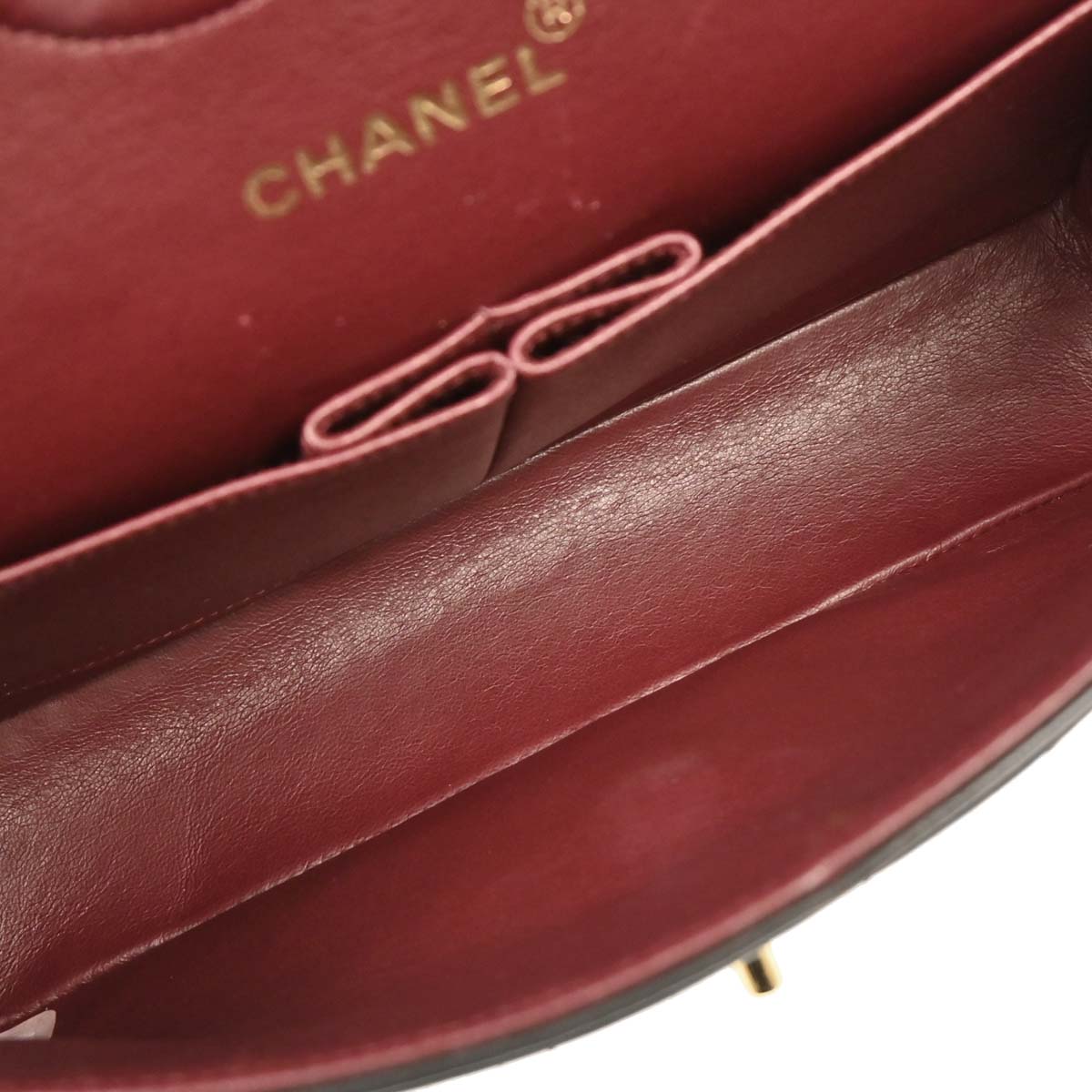 Chanel 1994-1996 Black Lambskin Medium Classic Double Flap Shoulder Bag