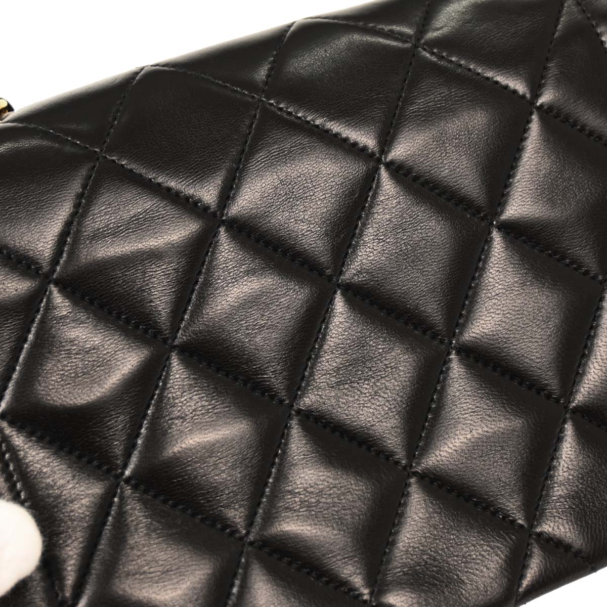 Chanel Black Lambskin Small Diana Shoulder Bag