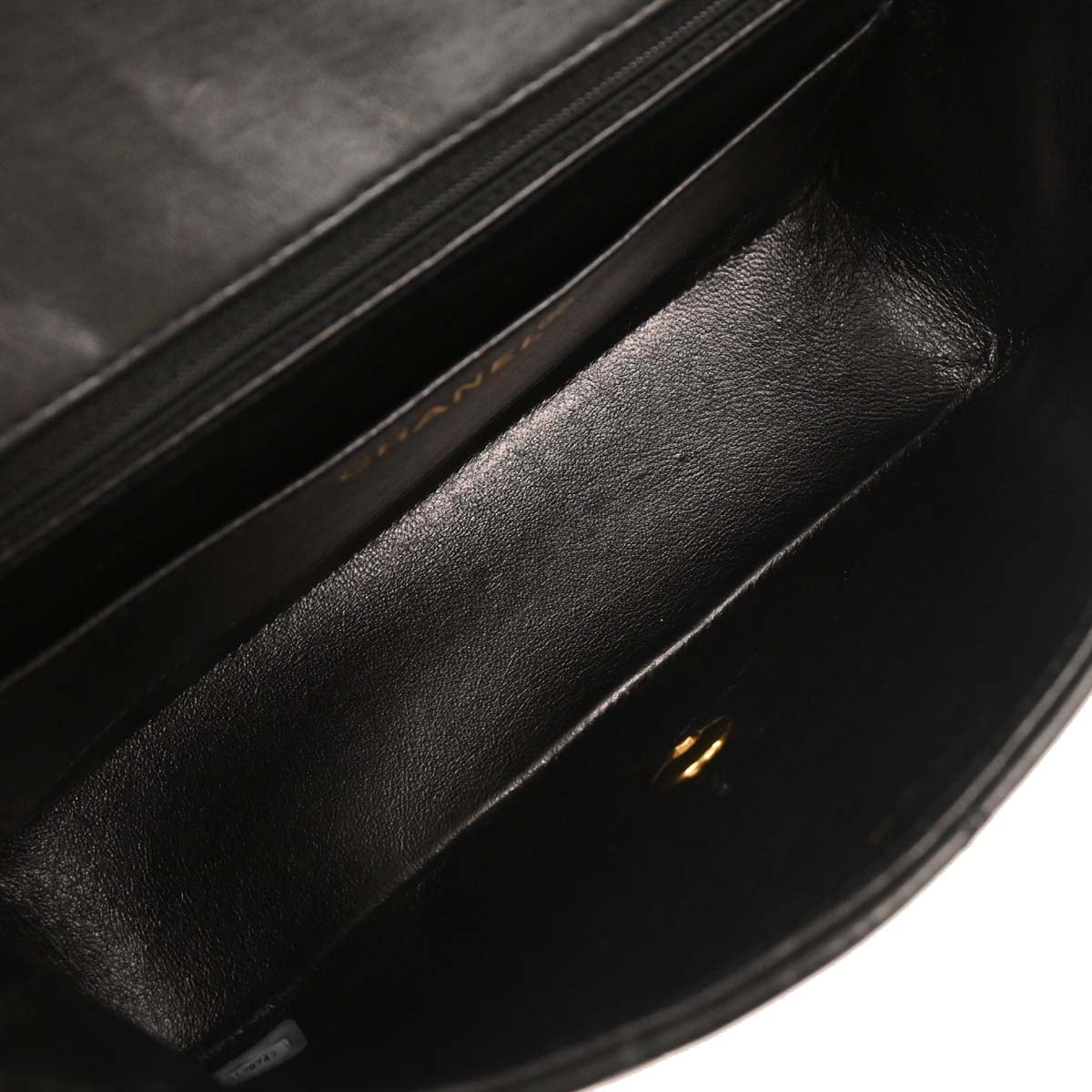 Chanel Black Lambskin Small Diana Shoulder Bag