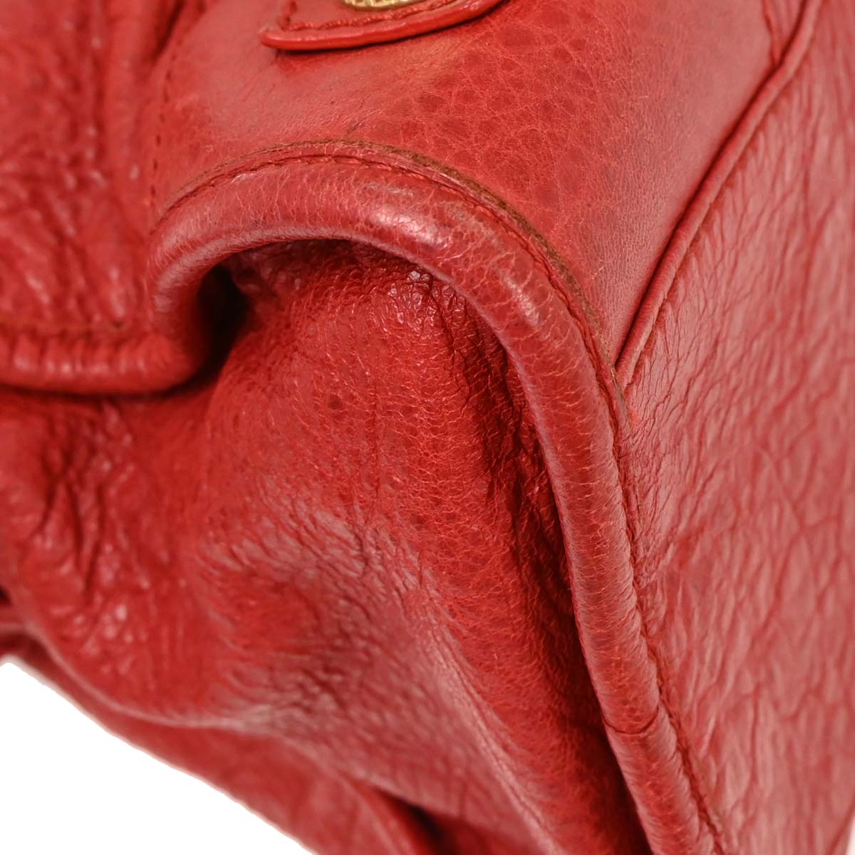 Balenciaga Red The City Handbag