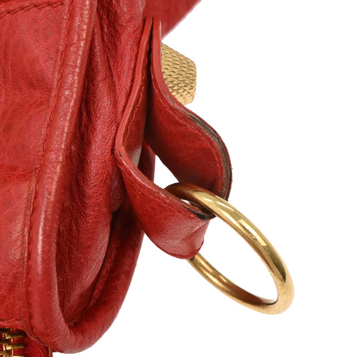 Balenciaga Red The City Handbag