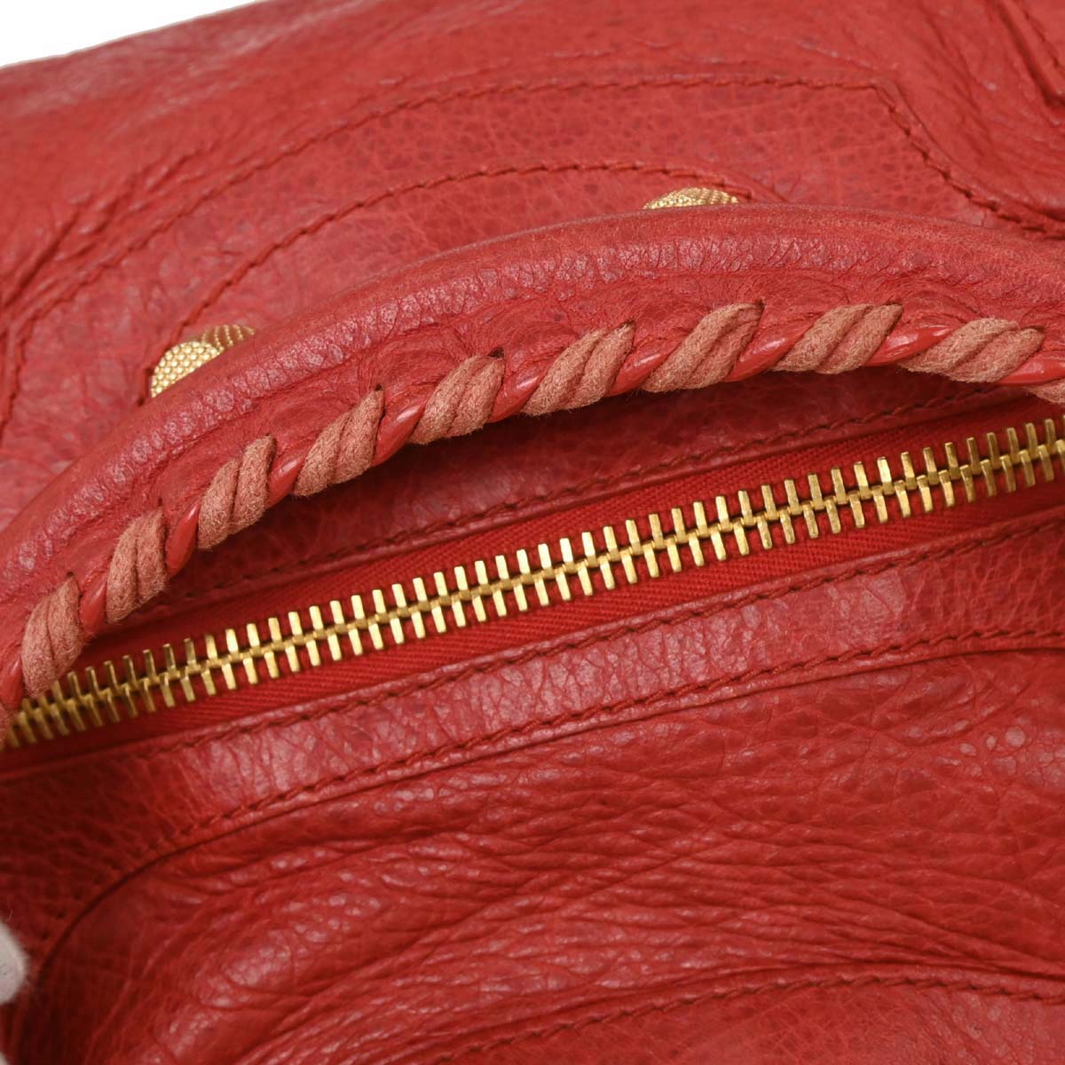 Balenciaga Red The City Handbag