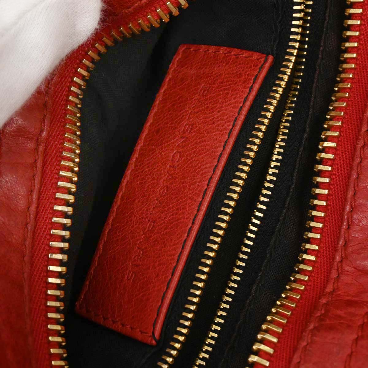 Balenciaga Red The City Handbag