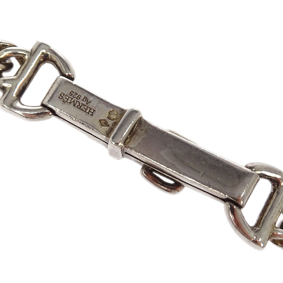 Hermes Necklace Chain Silver Ag925