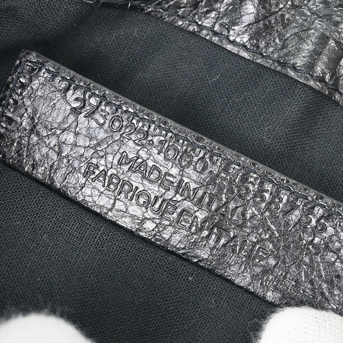 Balenciaga Black Leather Clip M Clutch Bag