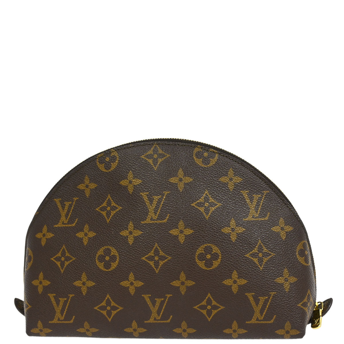 Louis Vuitton Monogram Trousse Demi Ronde Cosmetic Pouch M47520