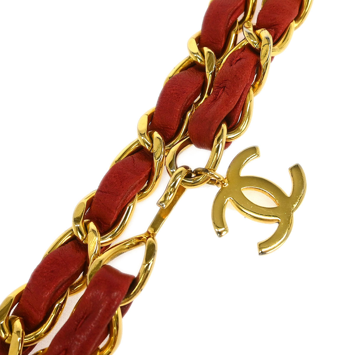 Chanel Red Lambskin Classic Flap Micro Bum Belt Bag